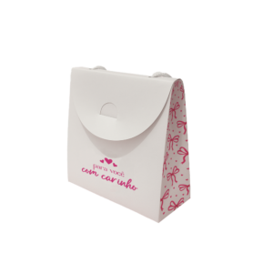 Mini Sacola 10x10x4cm Para você com carinho 145