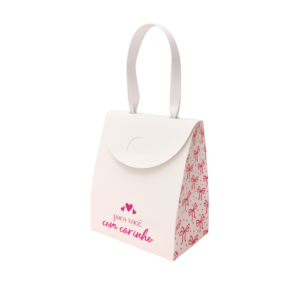 Mini Sacola 10x8,5x5,5cm Para você com carinho 139